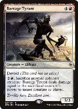 Barrage Tyrant (127), Prerelease Cards — Magic card price