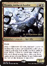 Munda, Ambush Leader (215), Prerelease Cards — Magic card price