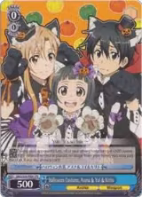 Halloween Costume, Asuna & Yui & Kirito (SAO/S26-PE01 PR) — card price
