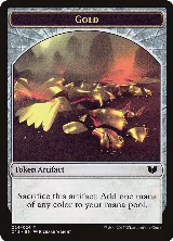 Gold // Knight (Vigilance) Double-Sided Token (24 // 5) — card price