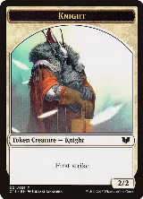 Knight (First Strike) // Elemental Shaman Double-Sided Token (4 // 10) — card price