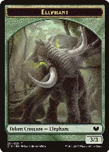 Elephant // Saproling Double-Sided Token (14 // 16) — card price