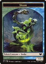 Snake (021) // Saproling Double-Sided Token (21 // 16) — card price
