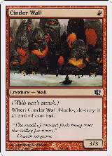 Cinder Wall (182), 8th Edition — Magic card price