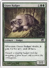 Giant Badger (253), 8th Edition — Magic card price