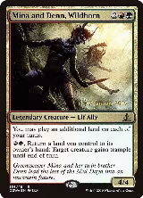 Mina and Denn, Wildborn (156), Prerelease Cards — Magic card price