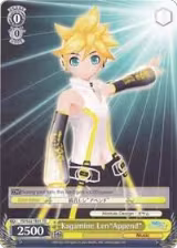 Kagamine Len"Append" (TD) (PD/S22-TE01 TD), Hatsune Miku -Project DIVA- f — Weiß Schwarz card price