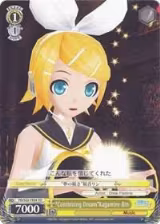 "Continuing Dream"Kagamine Rin (TD) (PD/S22-TE04 TD), Hatsune Miku -Project DIVA- f — Weiß Schwarz card price