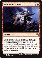 Burn from Within (148), Prerelease Cards — Magic card price