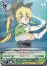 Simultaneous Attack, Leafa (Parallel Foil) (SAO/SE26-E14 C), Sword Art Online II Vol.2 — Weiß Schwarz card price