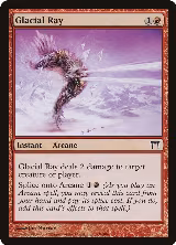 Glacial Ray (168), Champions of Kamigawa — Magic card price