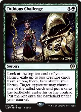 Dubious Challenge (152), Prerelease Cards — Magic card price