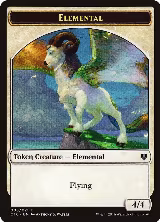 Elemental // Soldier Double-Sided Token (3 // 5) — card price