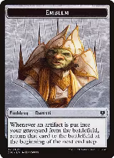 Emblem - Daretti, Scrap Savant // Thopter Double-Sided Token (21 // 9) — card price
