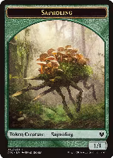 Saproling (016) // Spirit (006) Double-Sided Token (16 // 6) — card price