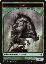 Beast // Saproling Double-Sided Token (13 // 19) — card price