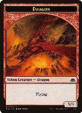 Dragon // Saproling Double-Sided Token (10 // 19) — card price