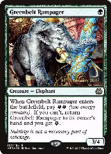 Greenbelt Rampager (107), Prerelease Cards — Magic card price