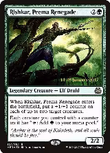 Rishkar, Peema Renegade (122), Prerelease Cards — Magic card price