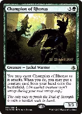 Champion of Rhonas (159), Prerelease Cards — Magic card price