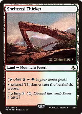 Sheltered Thicket (248), Prerelease Cards — Magic card price