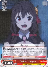 "Polite" Yunyun (SR) (KS/W49-E039S SR) — card price