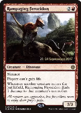 Rampaging Ferocidon (154), Prerelease Cards — Magic card price