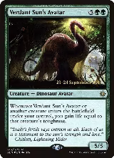Verdant Sun's Avatar (213), Prerelease Cards — Magic card price