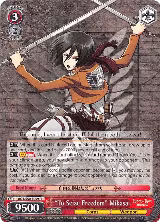 "To Seize Freedom" Mikasa (AOT/S50-E059 R) — card price
