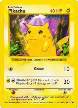 Pikachu (Red Cheeks) (058/102), Base Set (Shadowless) — Pokémon card price