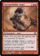 Uncontrollable Anger (244), 10th Edition — Magic card price
