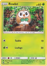 Rowlet - 1/12 (001/012) — card price