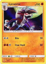 Lycanroc (#30 Holofoil) (30/30), SM Trainer Kit: Lycanroc & Alolan Raichu — Pokémon card price