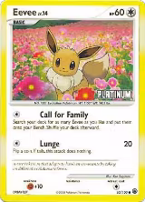 Eevee - 62/100 [Platinum] (062/100), Burger King Promos — Pokémon card price