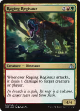 Raging Regisaur (168), Rivals of Ixalan — Magic card price