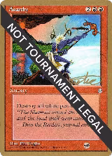 Anarchy - 1996 Mark Justice (ICE) (SB) — card price