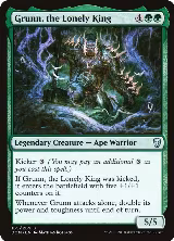 Grunn, the Lonely King (165) — card price