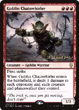 Goblin Chainwhirler (129), Prerelease Cards — Magic card price