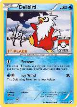 Delibird - 38/149 (Pokemon League) [1st Place] (038/149) — card price