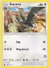 Staravia (4) (82/111), SM Trainer Kit: Alolan Sandslash & Alolan Ninetales — Pokémon card price