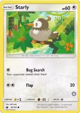 Starly (15) (81/111), SM Trainer Kit: Alolan Sandslash & Alolan Ninetales — Pokémon card price