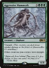 Aggressive Mammoth (302), Core Set 2019 — Magic card price