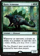 Runic Armasaur (200), Prerelease Cards — Magic card price