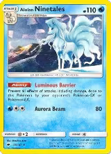 Alolan Ninetales - 28/147 (Cracked Ice Holo) (028/147) — card price