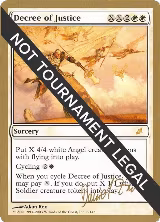 Decree of Justice - 2003 Daniel Zink (SCG) — card price