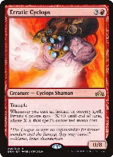 Erratic Cyclops (98), Guilds of Ravnica — Magic card price