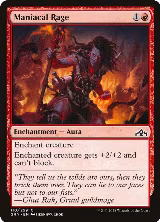 Maniacal Rage (110), Guilds of Ravnica — Magic card price