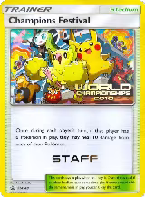 Champions Festival - SM148 (World Championships 2018) [Staff] (SM148) — card price