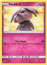 Snubbull (Holo Common) (15/18), Detective Pikachu — Pokémon card price