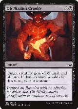 Ob Nixilis's Cruelty (101) — card price